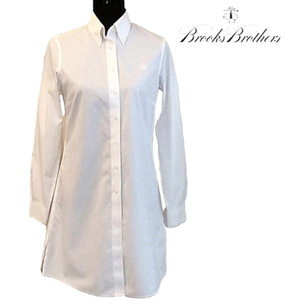 Brooks Brothers Country Club Tunic Shirt Dress Size 6